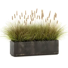 Outdoor metal pot
